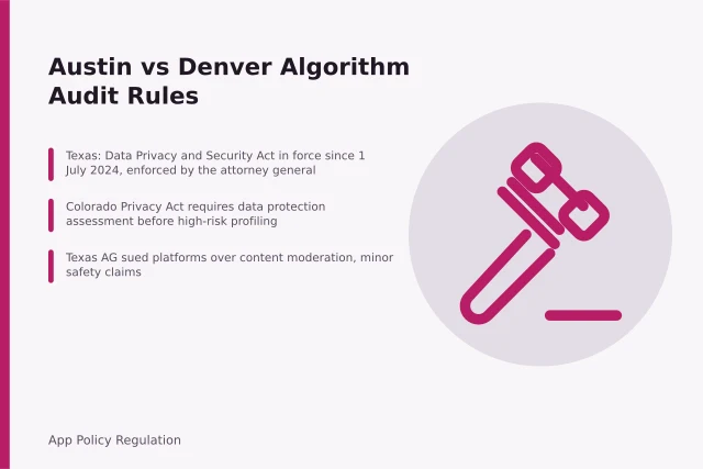 magnifying glass, journal, detail, job, the audit, magnifying glass, magnifying glass, magnifying glass, magnifying glass, magnifying glass. Austin and Denver algorithm audits: why state law, not the city, sets the duties